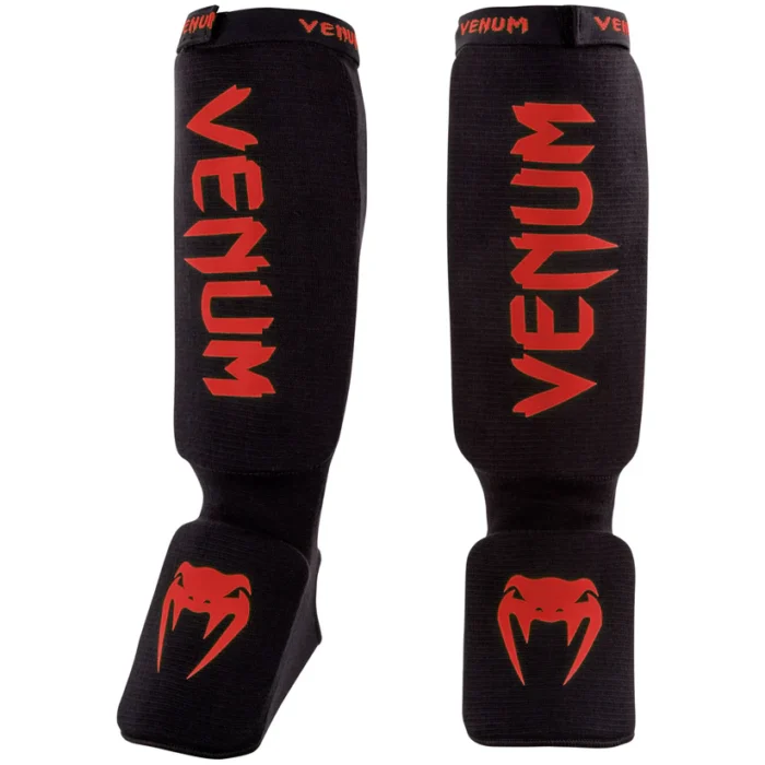 Espinilleras Venum Kontact NegroRojo (6)