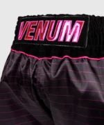 Pantalones Cortos Venum Attack Muay Thai NegroRosa (1)